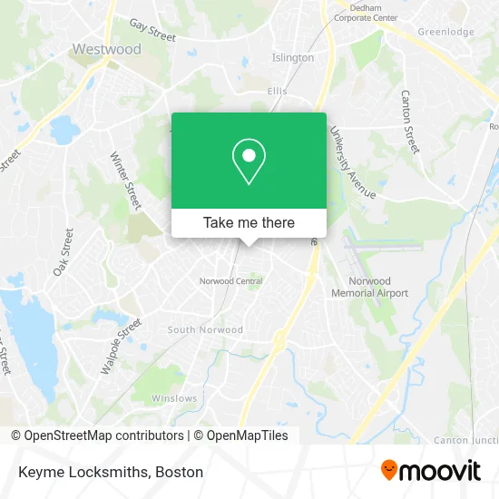 Keyme Locksmiths map