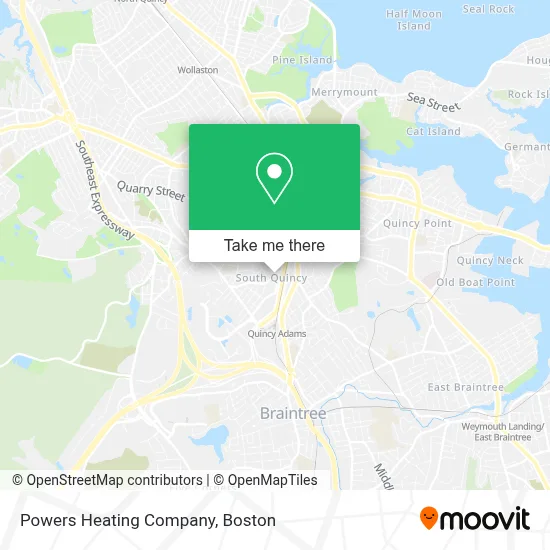 Powers Heating Company map