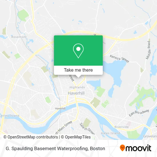 G. Spaulding Basement Waterproofing map