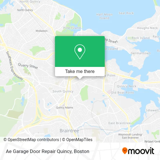 Ae Garage Door Repair Quincy map