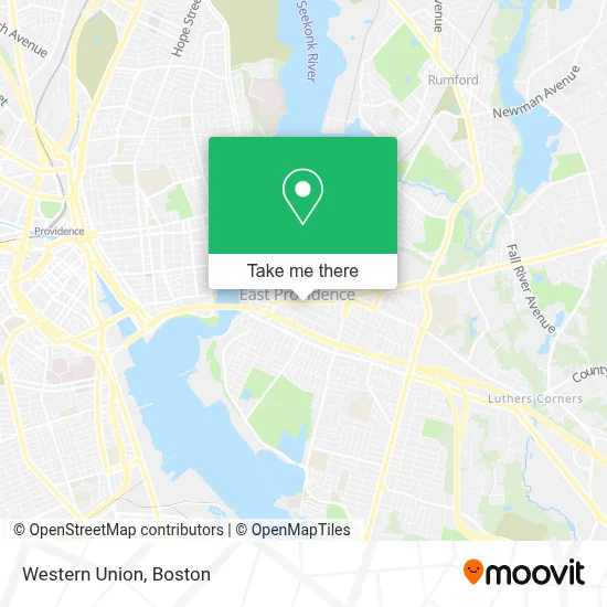 Western Union map