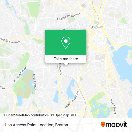 Ups Access Point Location map
