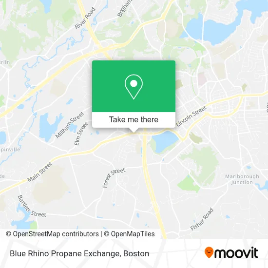 Blue Rhino Propane Exchange map