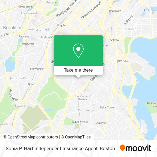 Sonia P. Hart Independent Insurance Agent map
