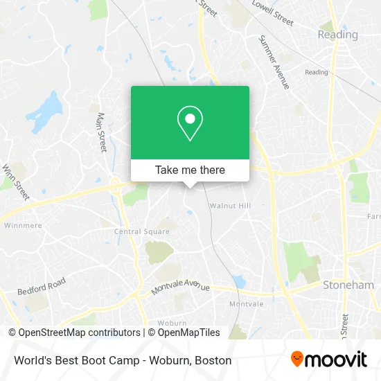World's Best Boot Camp - Woburn map