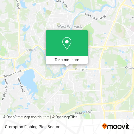 Crompton Fishing Pier map