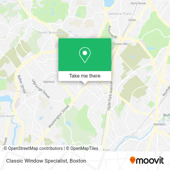 Classic Window Specialist map