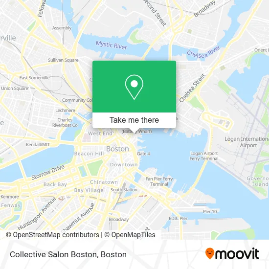 Collective Salon Boston map