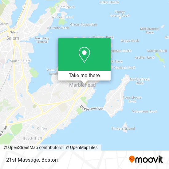 21st Massage map