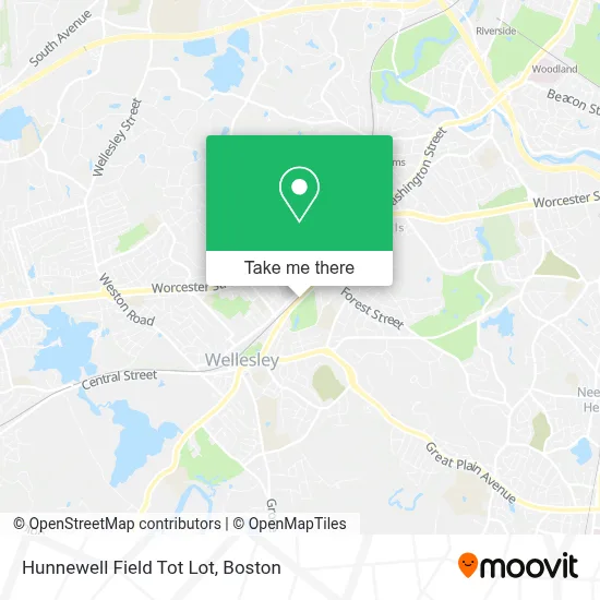 Hunnewell Field Tot Lot map