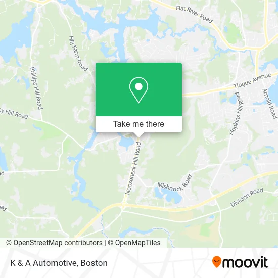 K & A Automotive map
