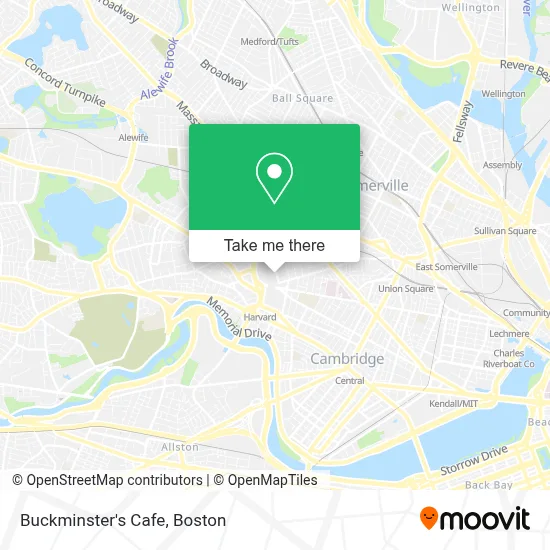 Buckminster's Cafe map