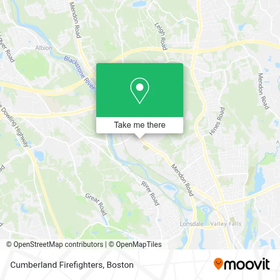Cumberland Firefighters map