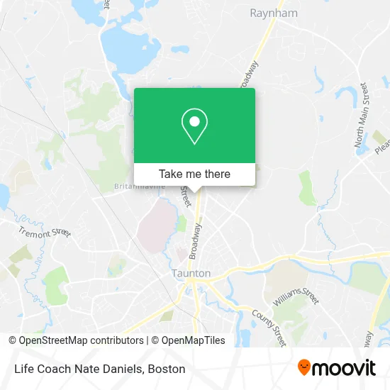 Life Coach Nate Daniels map