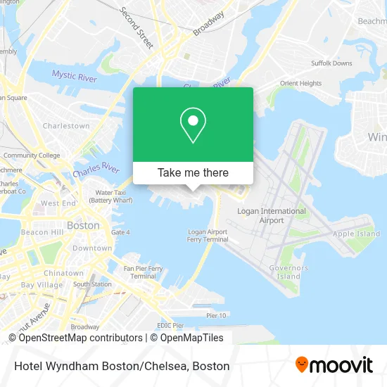 Hotel Wyndham Boston/Chelsea map