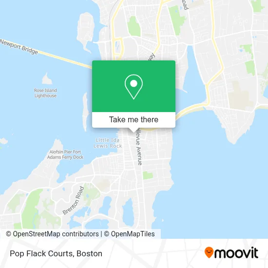 Pop Flack Courts map