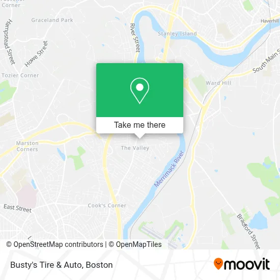 Busty's Tire & Auto map