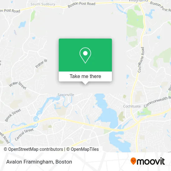 Avalon Framingham map