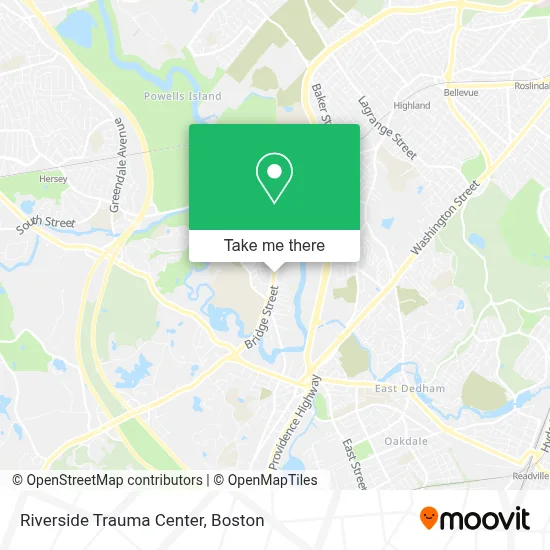 Riverside Trauma Center map