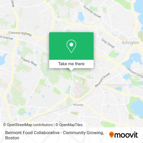 Belmont Food Collaborative - Community Growing map