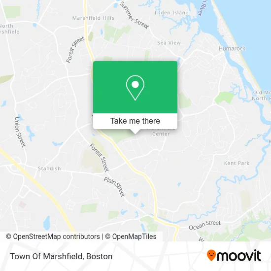 Town Of Marshfield map