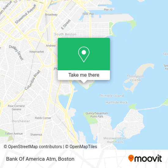 Bank Of America Atm map