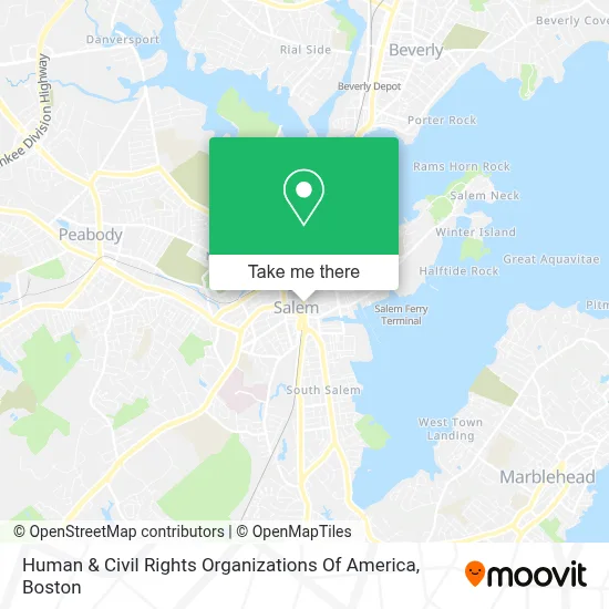 Human & Civil Rights Organizations Of America map
