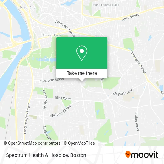 Spectrum Health & Hospice map