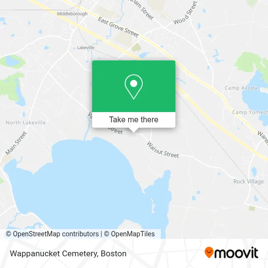 Wappanucket Cemetery map