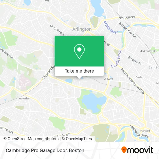 Cambridge Pro Garage Door map
