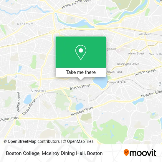 Boston College, Mcelroy Dining Hall map