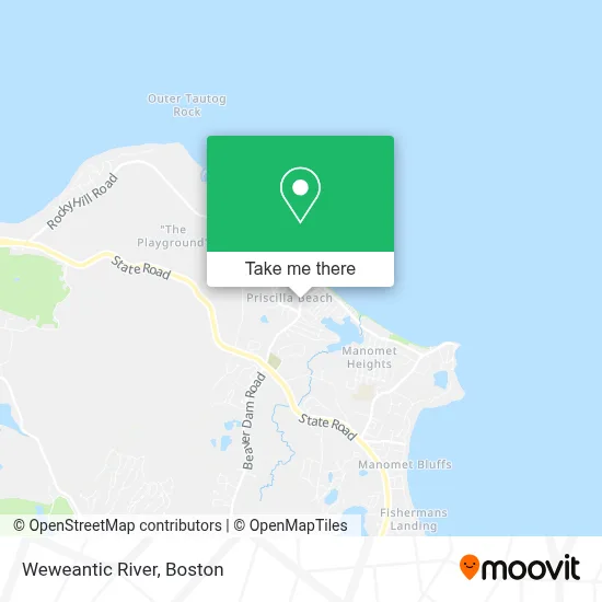 Weweantic River map