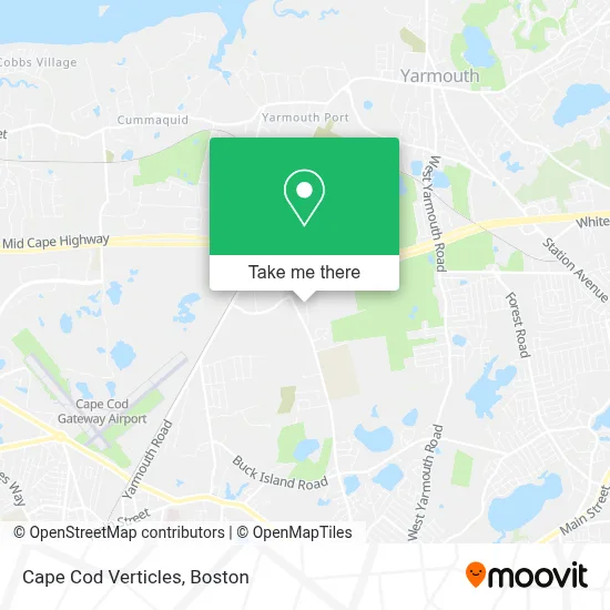 Cape Cod Verticles map