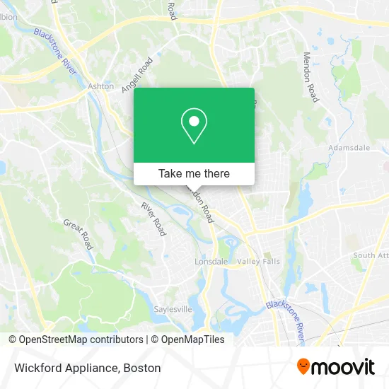 Wickford Appliance map
