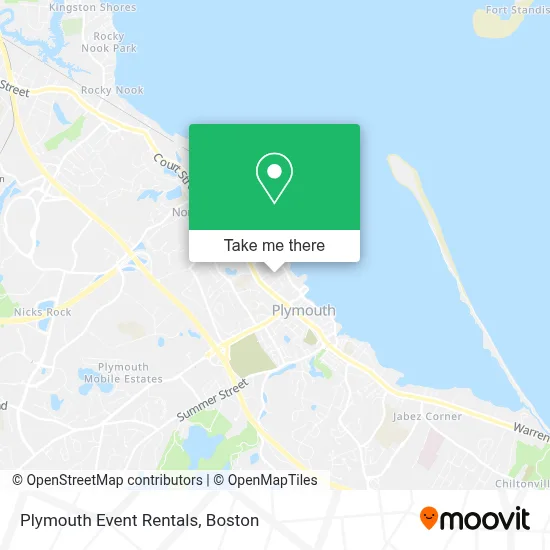 Plymouth Event Rentals map