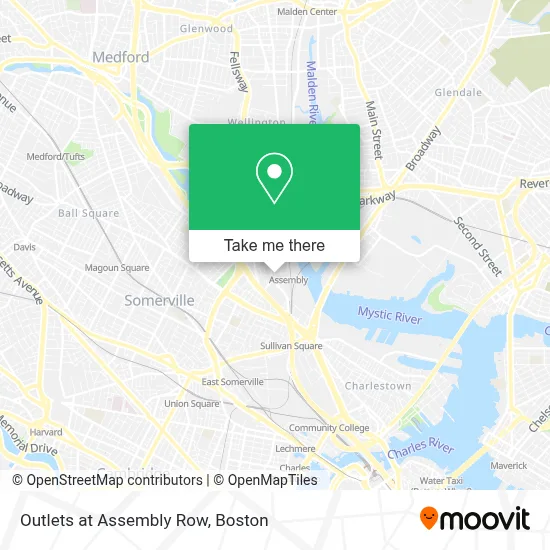 Outlets at Assembly Row map