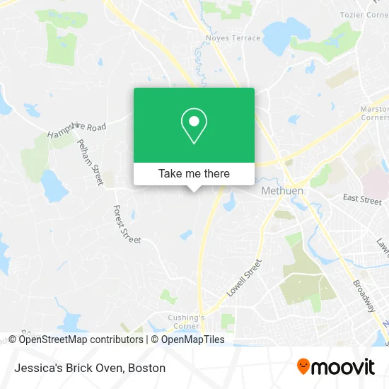 Jessica's Brick Oven map