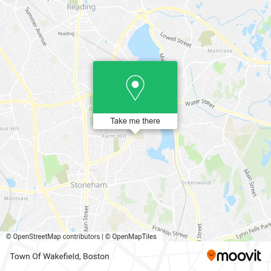 Town Of Wakefield map