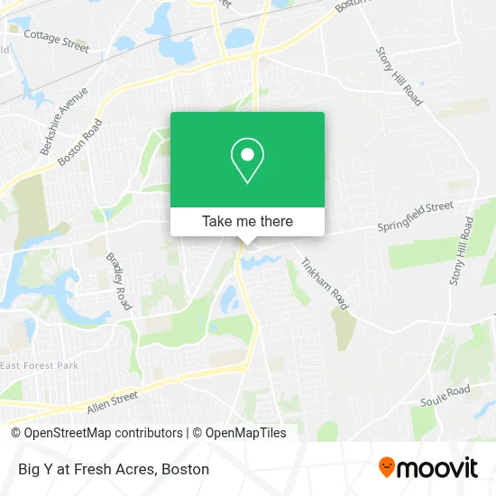 Big Y at Fresh Acres map
