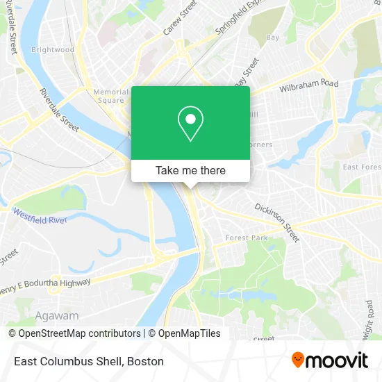 East Columbus Shell map