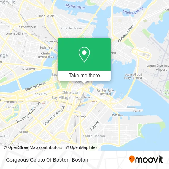Gorgeous Gelato Of Boston map