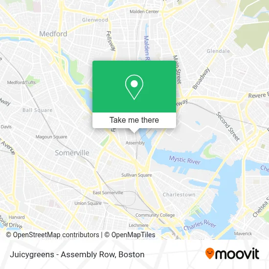 Juicygreens - Assembly Row map