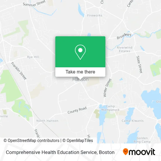 Comprehensive Health Education Service map