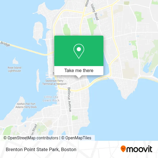 Brenton Point State Park map