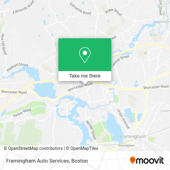 Framingham Auto Services map
