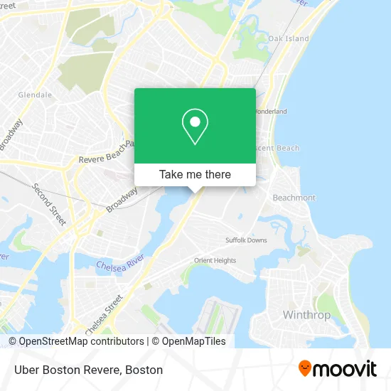 Uber Boston Revere map