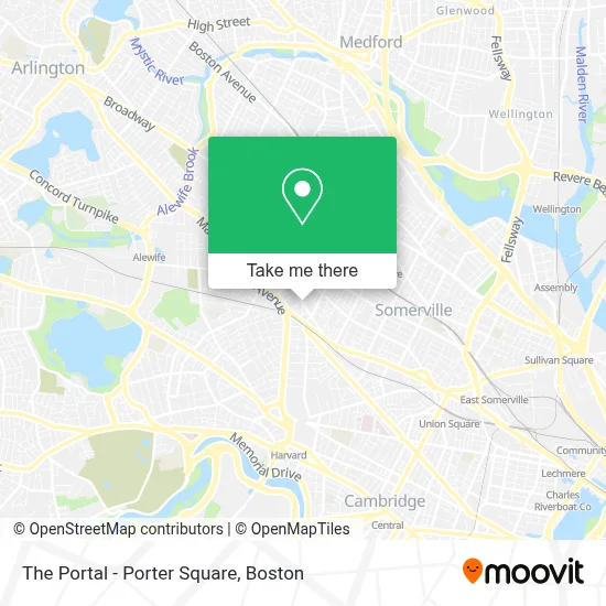 The Portal - Porter Square map