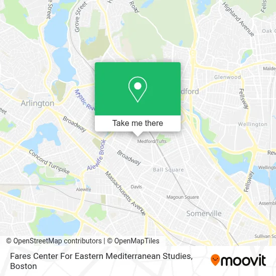 Fares Center For Eastern Mediterranean Studies map