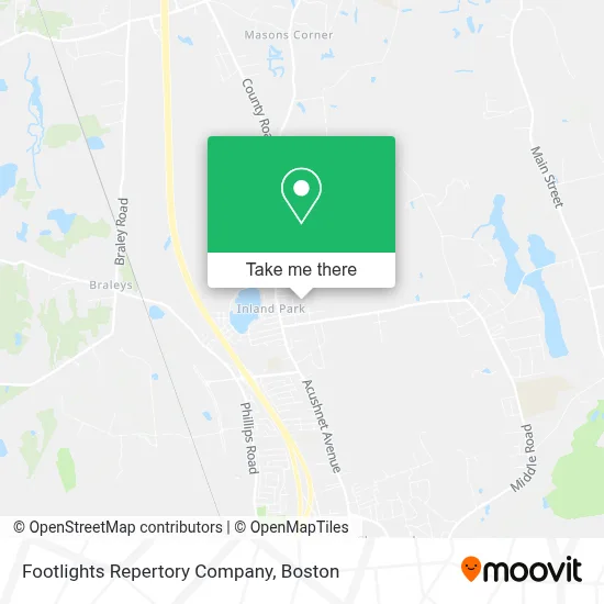Footlights Repertory Company map