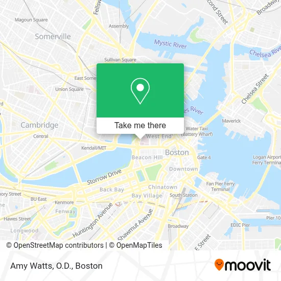 Amy Watts, O.D. map